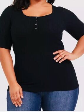 Torrid Black Pullover Top Size 1